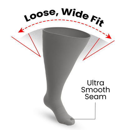 3-Pack Padded Extra-Stretch Knee Socks